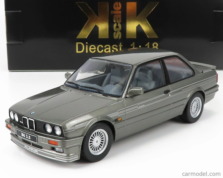 BMW radu 3 Alpina B6 3.5 (e30) 1988 v mierke Kk 1:18 Grey Met