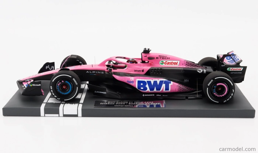 Minichamps Alpine F1 A523 Team Bwt Alpine N 31 Season 2023 Esteban Ocon 1:18 Modrá Růžová