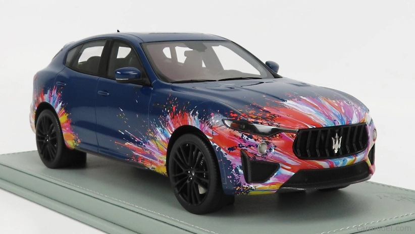Bbr-models Maserati Levante Trofeo 2021 - Fuoriserie Edition - Con Vetrina - With Showcase 1:18 Blue