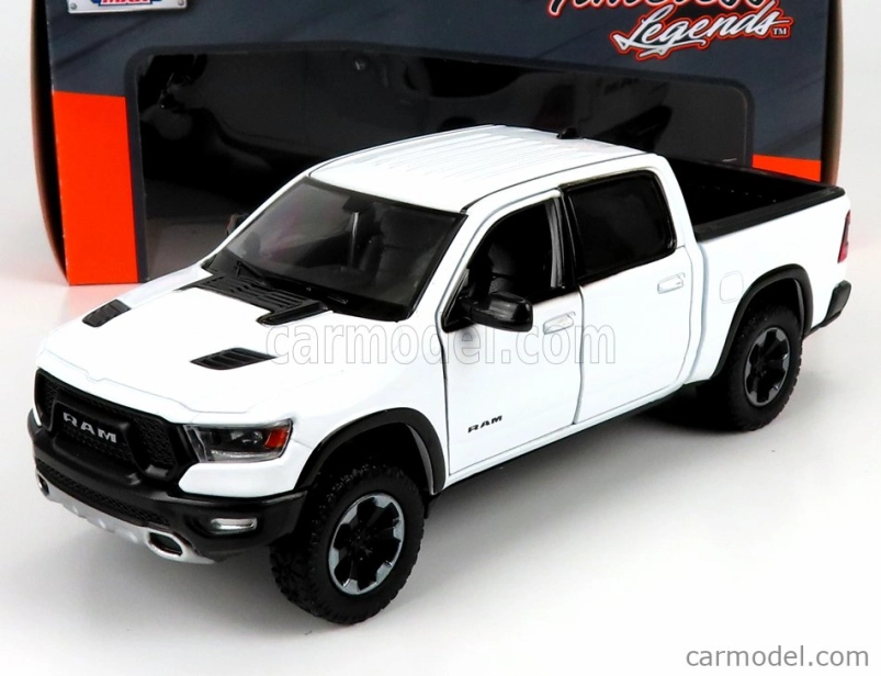 Motor-max Dodge Ram 1500 Double Cab Pick-up 2019 1:27 Bílá