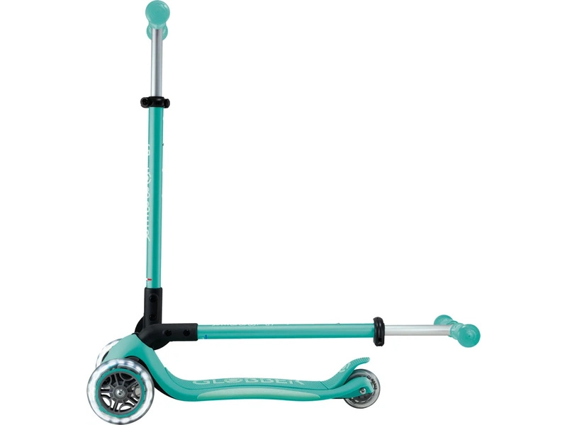 Globber - Koloběžka Primo Plus Lights V2 skládací Blue/Emerald Green
