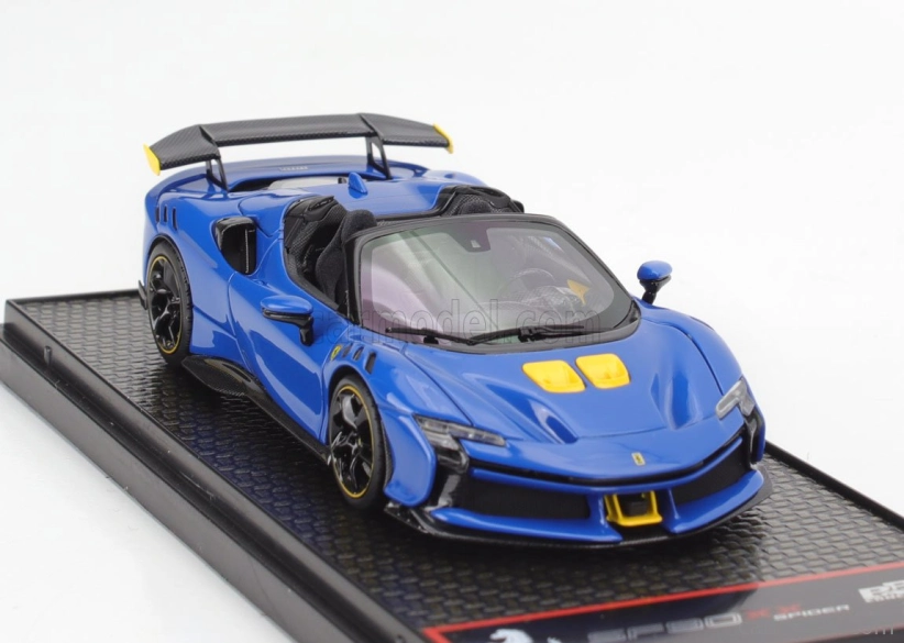 Bbr-models Ferrari Sf90 Xx Stradale Spider 2024 1:43 Azzurro Dino - Svetlo modrá čierna žltá