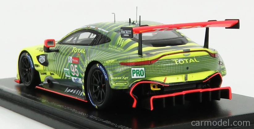 Spark-model Aston Martin Vantage Amr 4.5l Turbo V8 Team Aston Martin Racing N 95 24h Le Mans 2020 M.sorensen - N. Thiim - R.westbrook 1:43 Yellow