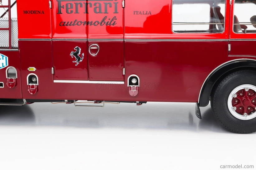 Cmc Fiat 642rn2 Truck Bartoletti F1 Ferrari Car Transporter 1957 1:18 Červená