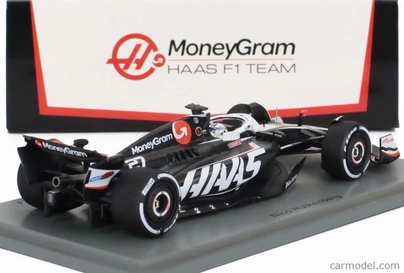 Spark-model Haas F1 Fw24 Team Moneygram Haas N 27 Australian Gp 2024 Nico Hulkenberg 1:43 Černá Bílá