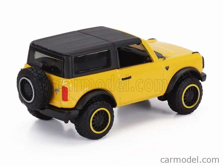 Maisto International Lonestar Truck Car Transporter With Ford Bronco Wildtruck 2021 1:64 žltá čierna