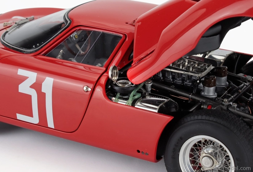 Cmc Ferrari 250lm Ch.n5899 Team Scuderia Filipinetti N 31 Winner Monza 1964 Nino Vaccarella 1:18 Červená