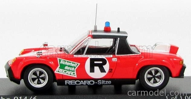 Minichamps Porsche 914/6 Ons R2 1974 - Servizio Di Sicurezza In Pista 1:43 červená čierna