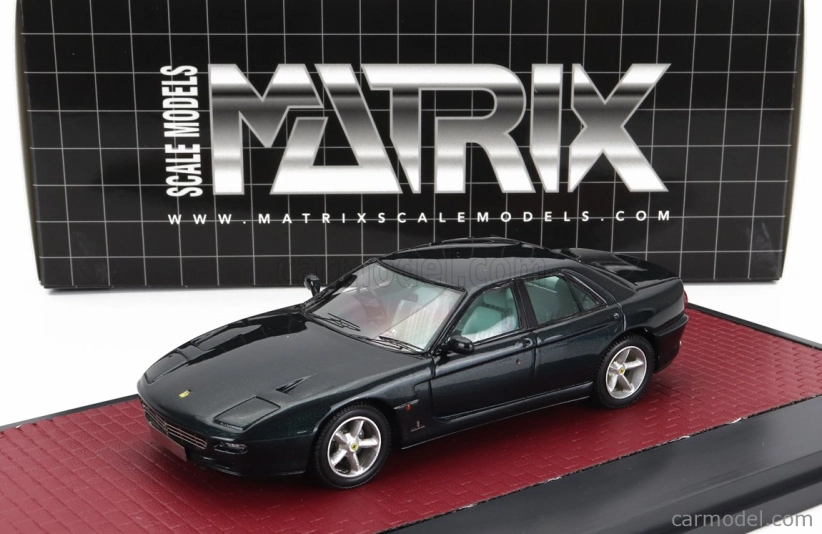 Modely v mierke Matrix Ferrari 456gt Sedan 1993 1:43 Green Met