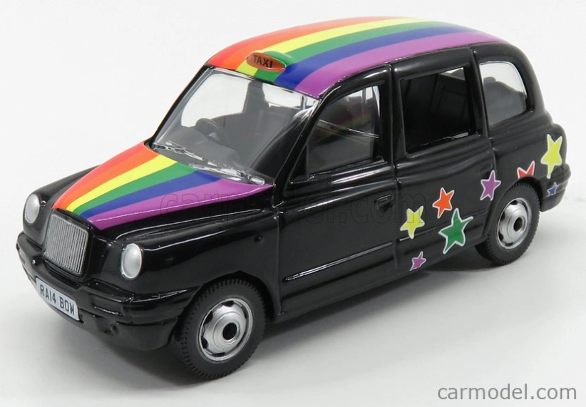 Corgi Austin London Taxi Lti Tx4 2007 - Peace & Love 1:36 čierna