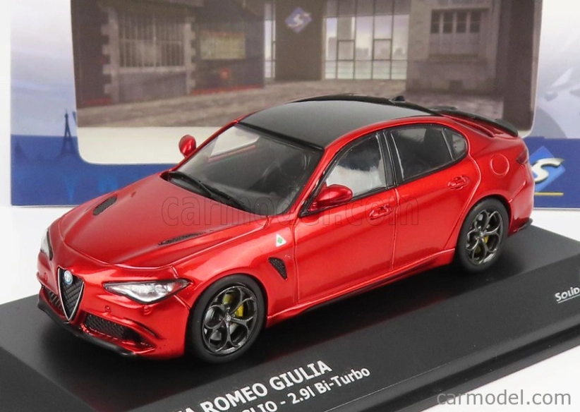 Solido Alfa romeo Giulia Quadrifoglio 2016 1:43 Červená