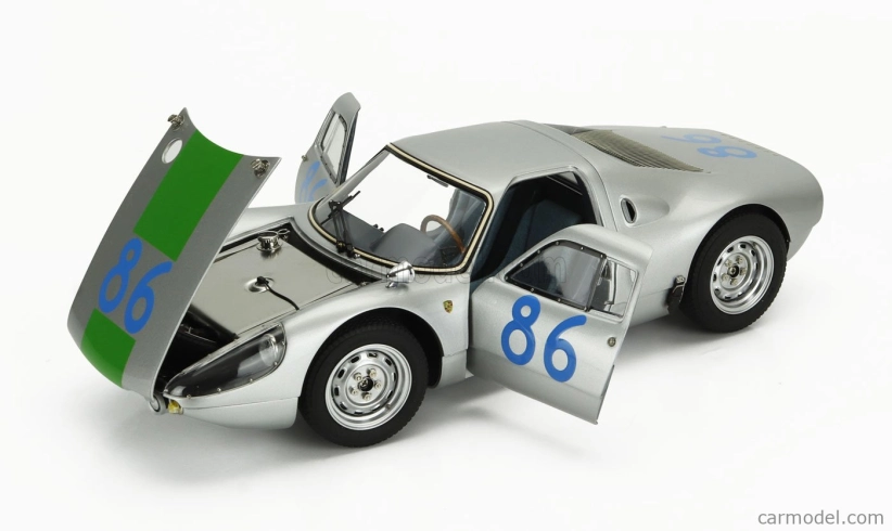 Cmc Porsche 904 Carrera Gts Ch.904-005 N 86 Winner Targa Florio 1964 Colin Davis - Antonio Pucci 1:18 Silver