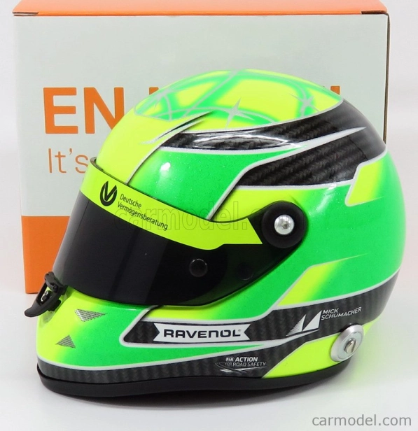Mini helmet Schuberth helma F3 Dallara Team Theodore Racing N 4 1:2