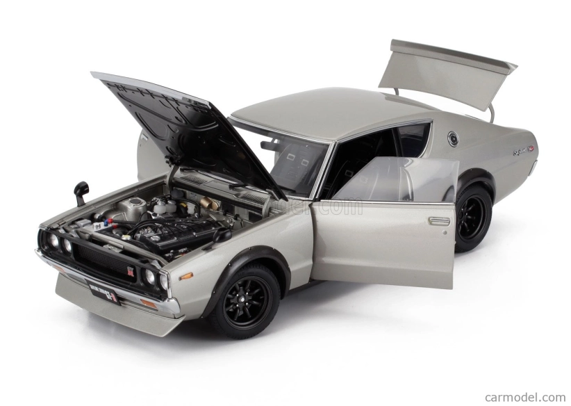Autoart Nissan Skyline 2000 Gt-r (kpgc110) Vyladená verzia Coupe 1973 1:18 Strieborná čierna