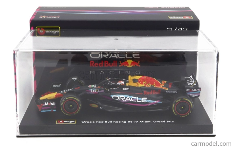 Bburago Red bull F1 Rb19 Team Oracle Red Bull Racing N 1 1:43, tmavomodrá