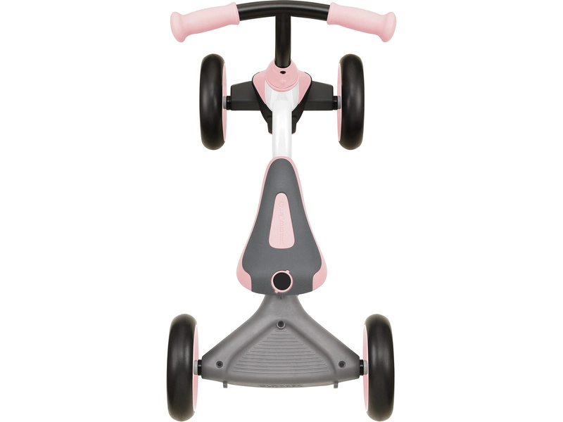 Globber - Dětské odrážedlo Learning Bike 3v1 bílé / pastelově růžové