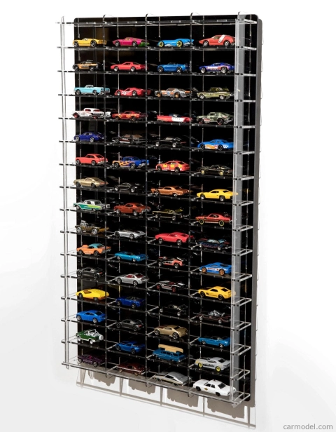 Atlantic Vetrina display box Espositore - Pre 60 Cars 1/64 Lungh.lenght Cm 46.0 X Largh.width Cm 8.0 X Alt.height Cm 78.0 (altezza Utile Tra I Ripiani Cm 4.5 Inner Height Among Shelves) 1:64 Plastic Display