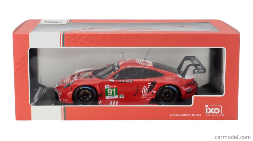 Ixo-models Porsche 911 991-2 Rsr N 91 24h Le Mans 2020 Gianmaria Bruni - Richard Lietz - Frederic Makowiecki- Porsche 917 Tribute Design 1:18 Red