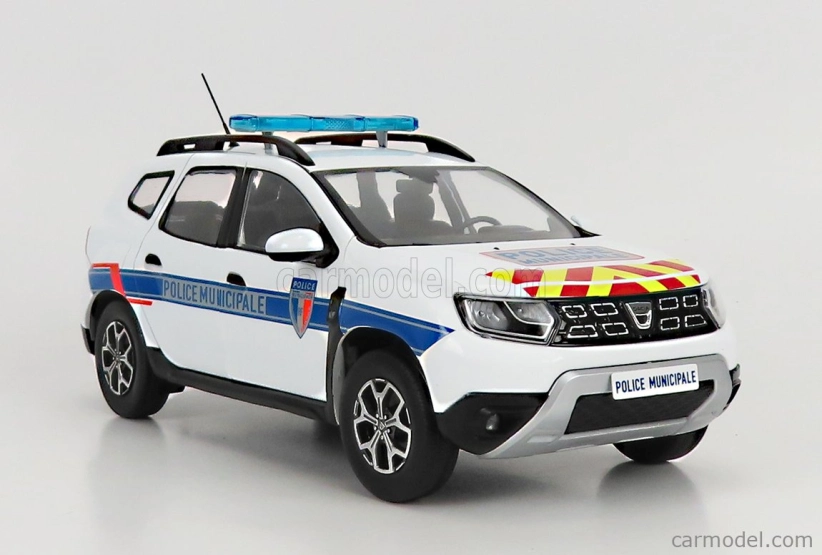Solido Dacia Duster Mkii Police Municipale 2019 1:18 Bílá Světle Modrá