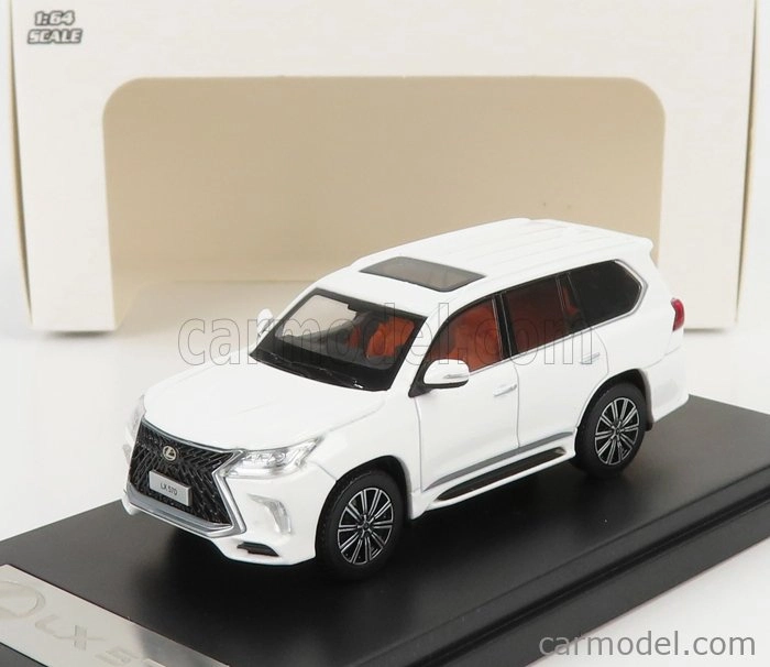 LCD model Lexus Lx570 2018 1:64 Biela