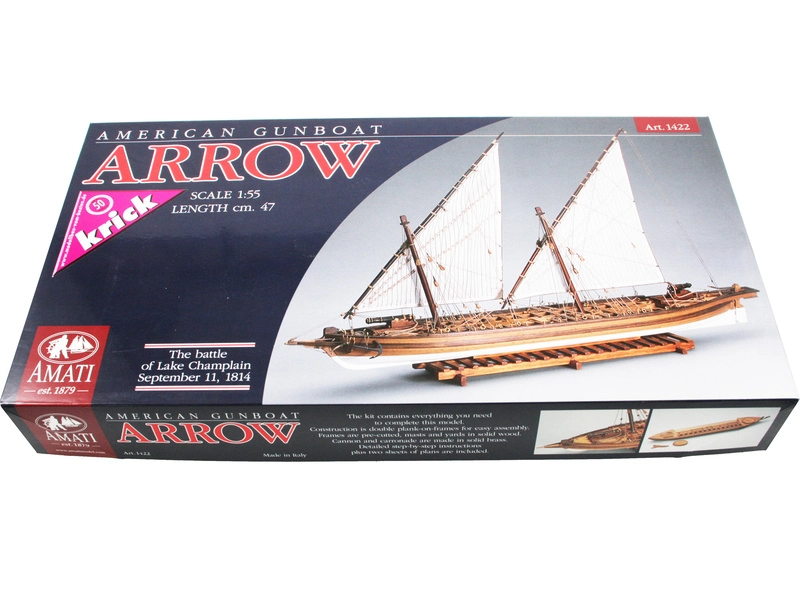 AMATI Arrow bojová loď 1814 1:55 kit