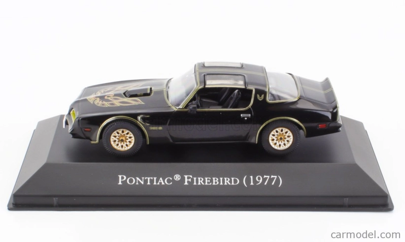 Edicola Pontiac Firebird Trans Am 1977 - Con Vetrina - With Showcase 1:43 Černé Zlato