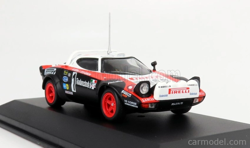 Cmr Lancia Stratos Hf Pirelli N 1 Winner Rally Hunsruck 1978 W.rohrl - C.geistdorfer 1:43 Červená Černá Bílá