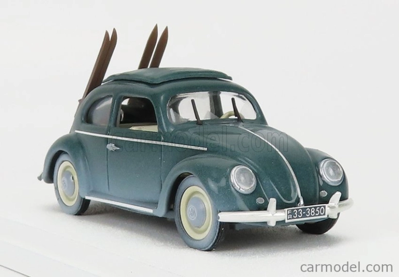 Rio-models Volkswagen Beetle Maggiolino Con Sci 1950 - Winter Vacation With Ski 1:43 Grey