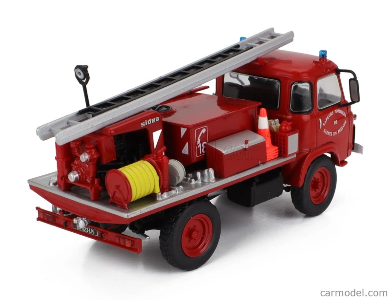 Edicola Saviem Tp3 Truck Fire Engine Saints En Puisaye 1972 1:43 červená