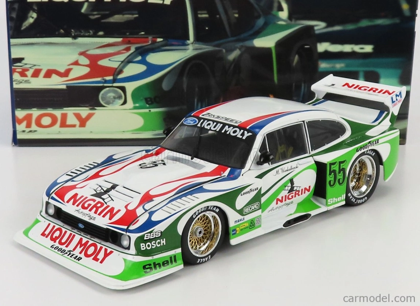 Werk83 Ford england Capri Turbo Gr.5 Team Liqui Moly N 55 Drm 1981 Manfred Winkelhock 1:18 bielo zelená