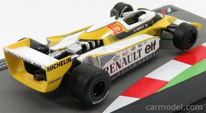 Edicola Renault F1 Rs10 N 15 Sezóna 1979 Jean Pierre Jabouille 1:43 žltá biela