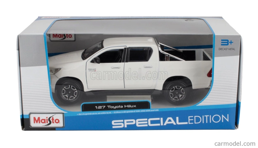 Maisto Toyota Hilux Pick-up 2021 1:27 White