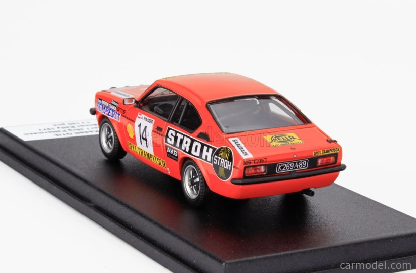 Trofeu Opel Kadett Gt/e (night Version) N 14 2nd Rally Janner 1977 Sepp Haider - Jorg Pattermann 1:43 Orange