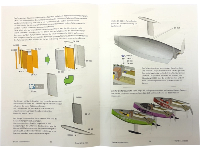 Krick Drago RC plachetnice 1:6 kit
