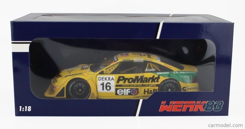 Werk83 Opel Calibra V6 4x4 Team Opel Zakspeed N 16 Itc Season 1996 Uwe Alzen 1:18 Žlutá Zelená