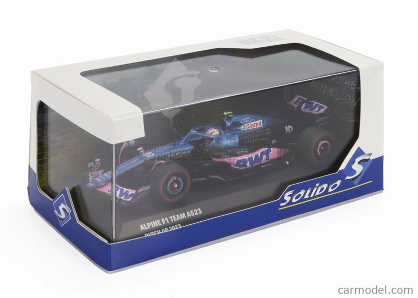 Solido Alpine F1 A523 Team Bwt Alpine N 10 3rd Dutch Gp 2023 Pierre Gasly 1:43 Modrá Ružová