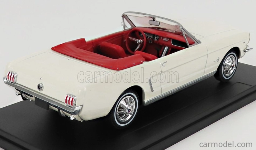 Edicola Ford usa Mustang Cabriolet Open 1965 1:24 Biela