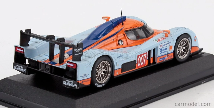 Edicola Lola Aston Martin B09/60 6.0l V12 Team Gulf Amr Eastern Europe N 007 24h Le Mans 2009 Tomáš Enge - Štefan Mucke - Jan Charouz 1:43 Svetlo modrá oranžová