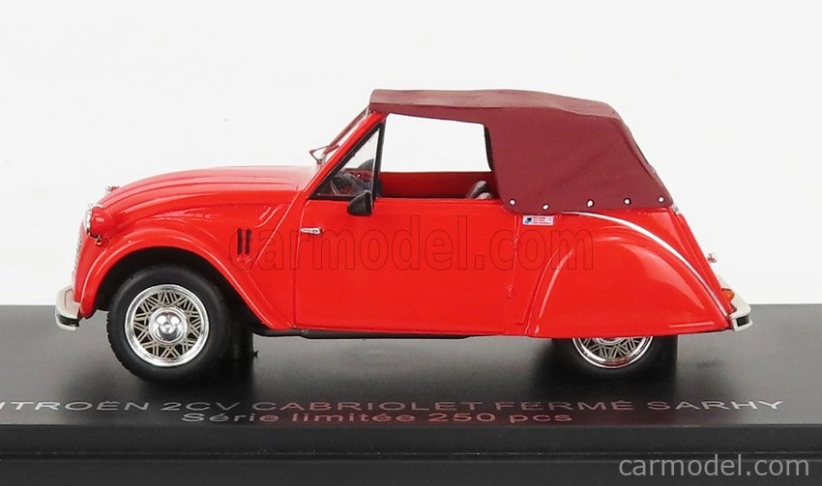 Franstyle Citroen 2cv Cabriolet Closed 1954 1:43 2 Tóny Červené
