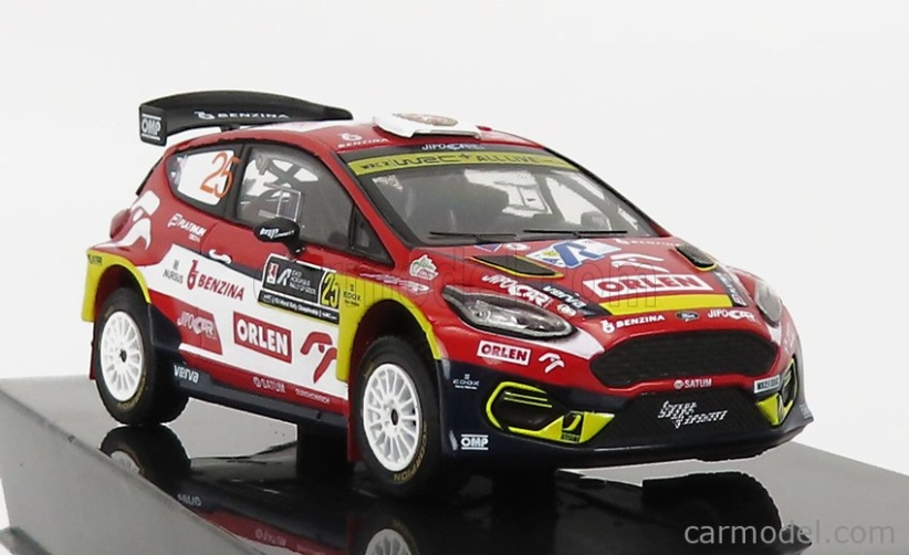 Ixo-models Ford england Fiesta R5 Mkii N 25 Rally Acropolis 2021 M.prokop - M.ernst 1:43 Červená Biela Modrá