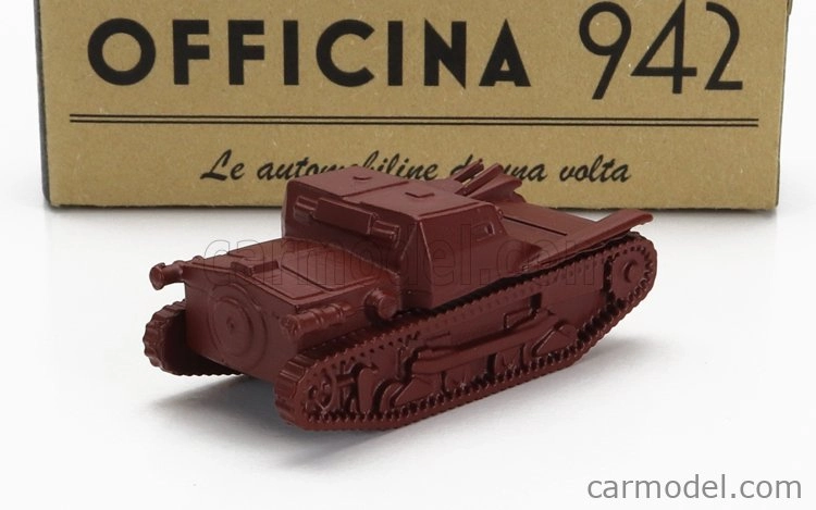 Officina-942 Fiat L3/33 Ansaldo Tank Carro Veloce 1933 1:76 Tmavo červená