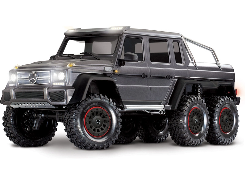 RC auto Traxxas TRX-6 Mercedes G 63 6x6 1:10 TQi RTR, tmavě šedá metalíza