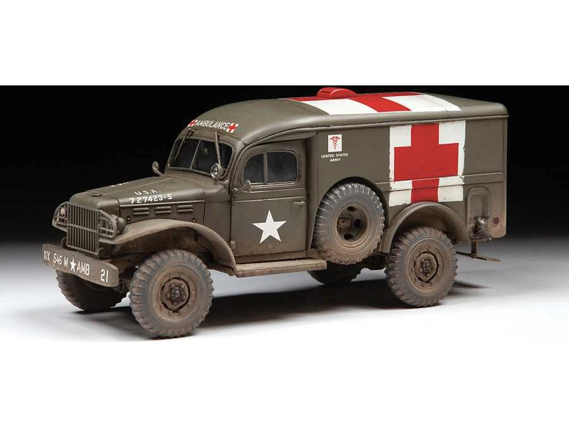 Zvezda Dodge Wc54 4x4 Truck Military Ambulance 1944 1:35 /
