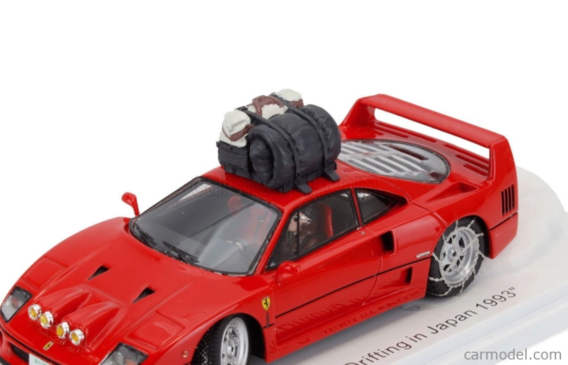 Kess-model Ferrari F40 Snow Drifting v Japonsku s pilotom 1993 1:43 Red