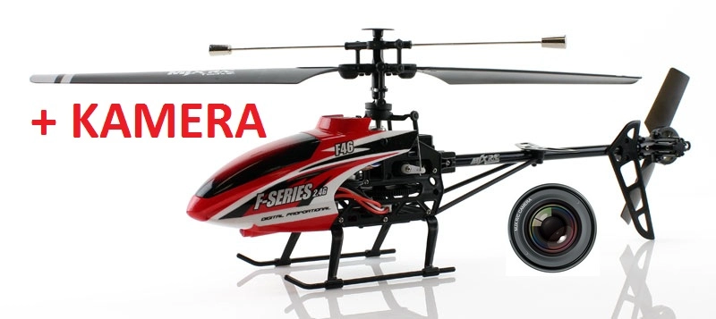Set MJX F-46, červená + kamera