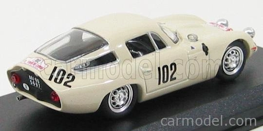 Najlepší model Alfa romeo Tz1 N 102 Rally Tour De Corse 1964 Richard - Rosinski 1:43 White