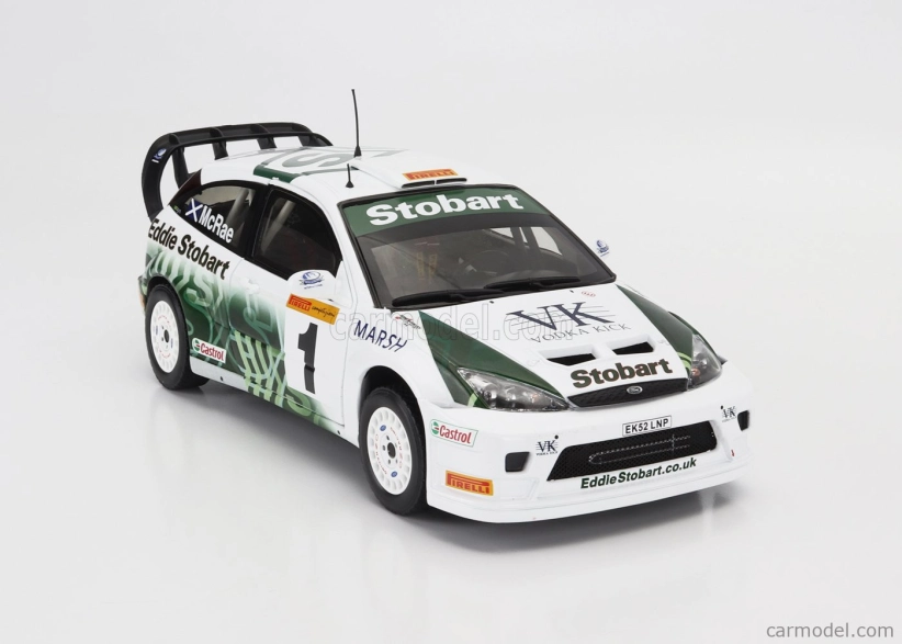 Sun-star Ford england Focus Rs Wrc 03 N 1 Rally Pirelli International 2005 Colin Mcrae 1:18 Bílá