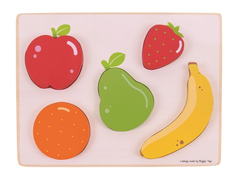 Bigjigs Toys Vkládací puzzle ovoce