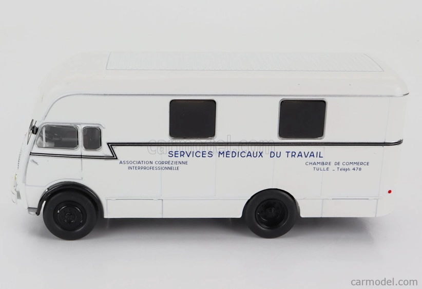 Edicola Berliet Gla 5 Truck Fourgon Integral Sureleve Service Medicaux Du Travail Ambulance 2-assi 1961 1:43 Biela