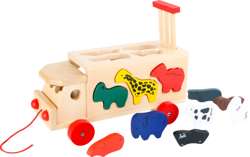 malý nožný kamión so zvieratkami Zoo - poškodený obal